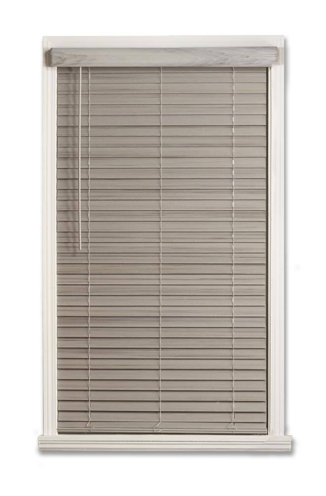 Cordless Faux Wood Room Darkening Horizontal Blind H873