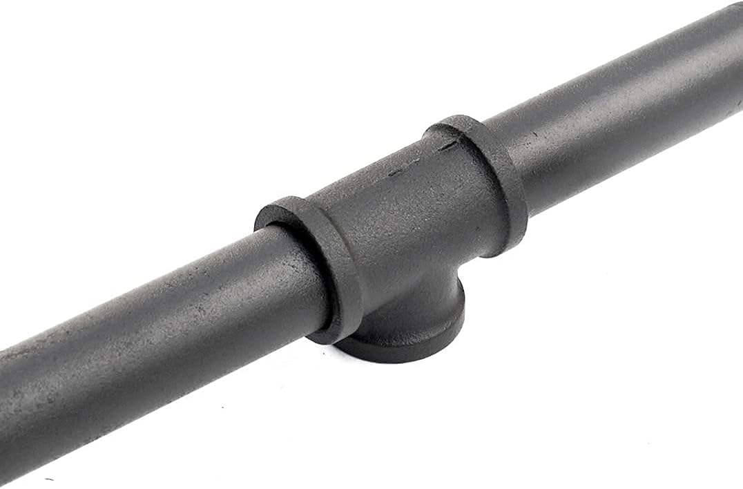 Black Industrial Wall Mount Pipe Handrail U264