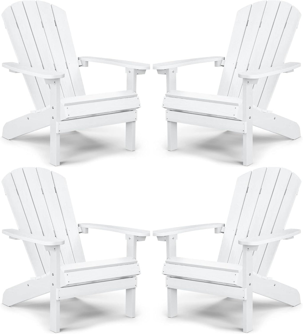 Grey Plastic Adirondack Chairs Set of 2 R85982