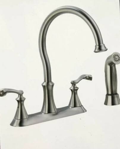 2-Handle Kitchen Faucet Stainless Steel C3056