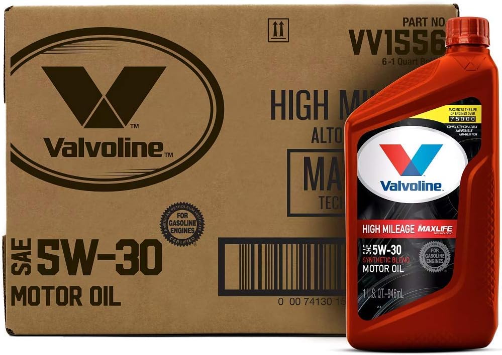 SAE 5W-30 Synthetic Blend Motor Oil 5 QT, Case of 3, Pack of 2 U94120