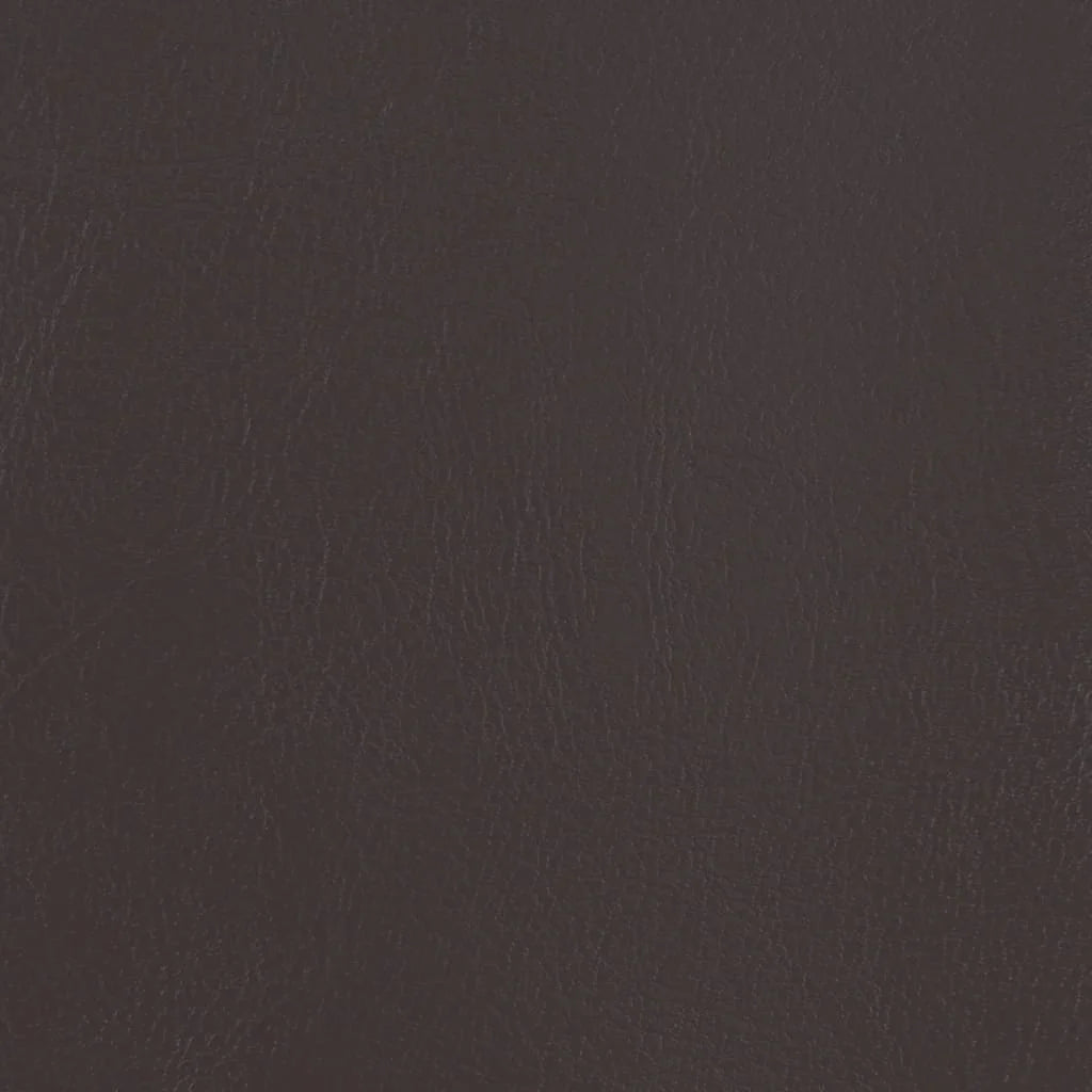Brown Faux Leather Tub Chair with Footstool J996582