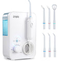 Water Flosser 600ML Oral Irrigator with 3 Flossing Modes, 10 Settings, 7 Tips, Pack of 2 U957820