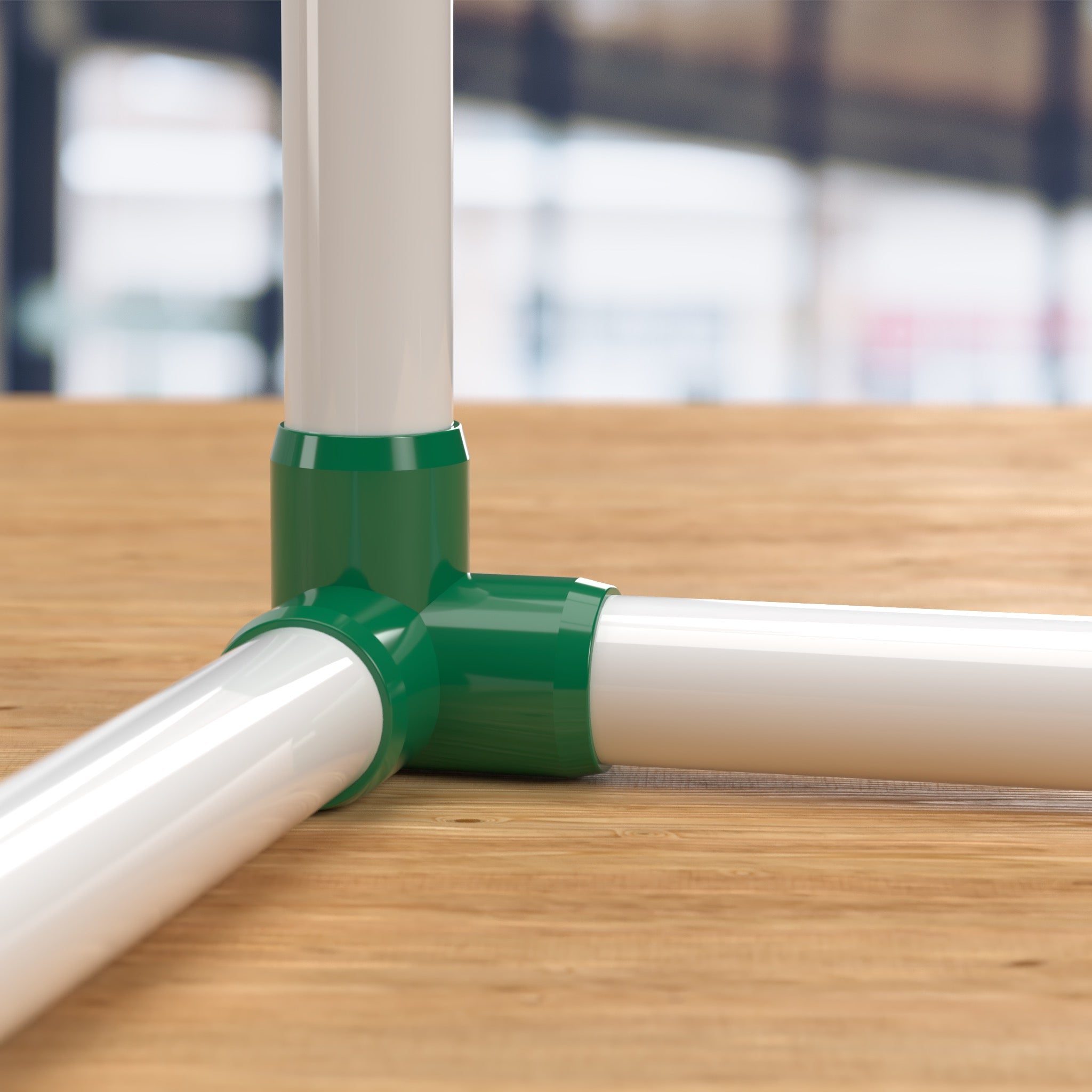 3/4" Size Green 3-Way Elbow PVC Fitting 8-Pack G698