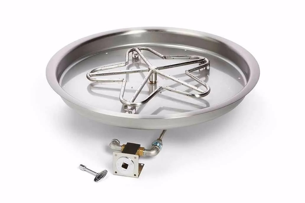 14 inch Flat Round Gas Fire Pit Y1206