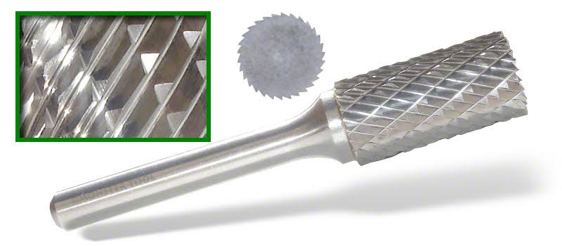 Carbide Burr, SA Cylinder Shape, No End Cut V91844