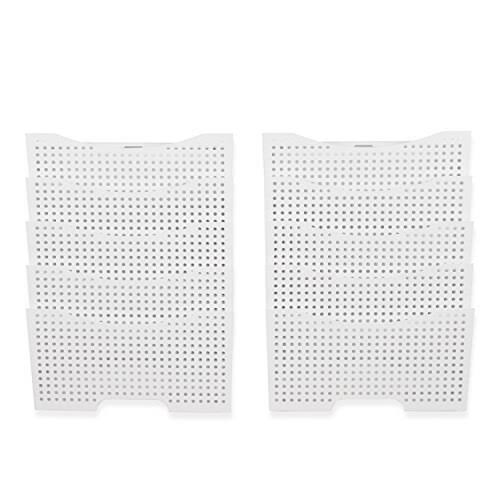 White Steel Wall File Holder Organizer Y94975