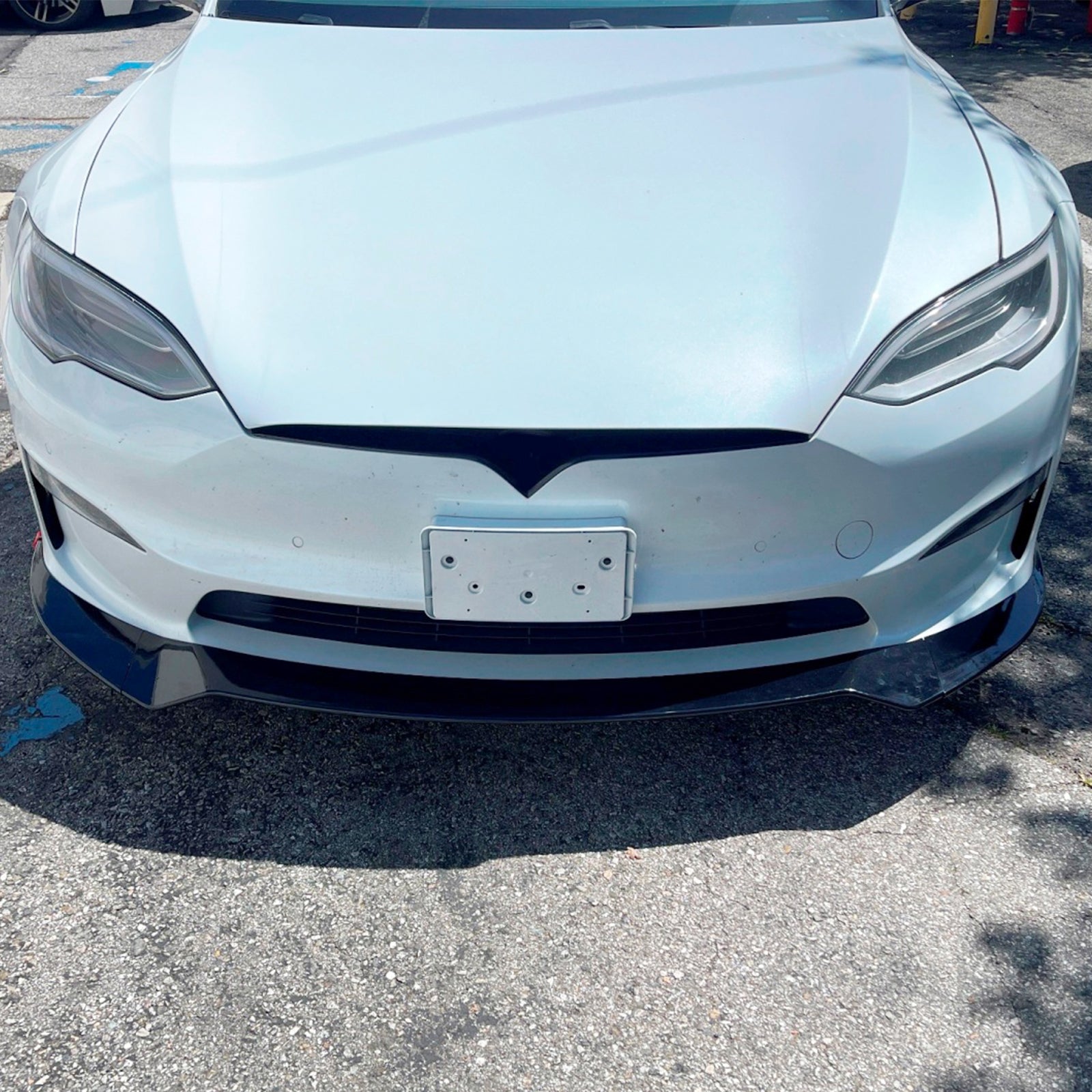 Gloss Black 3PC Front Bumper Lip Spoiler Splitter C2713