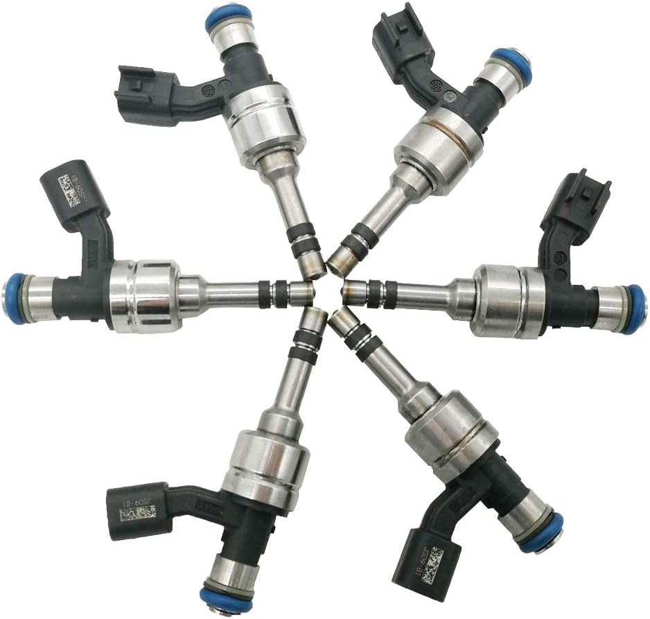 6pcs Fuel Injectors for 2010-2011 GMC Terrain Chevrolet Equinox Cadillac SRX CTS 2010 Buick Allure Lacrosse 2011 Saab 9-4X 3.0L I438332