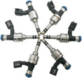 6pcs Fuel Injectors for 2010-2011 GMC Terrain Chevrolet Equinox Cadillac SRX CTS 2010 Buick Allure Lacrosse 2011 Saab 9-4X 3.0L I438332