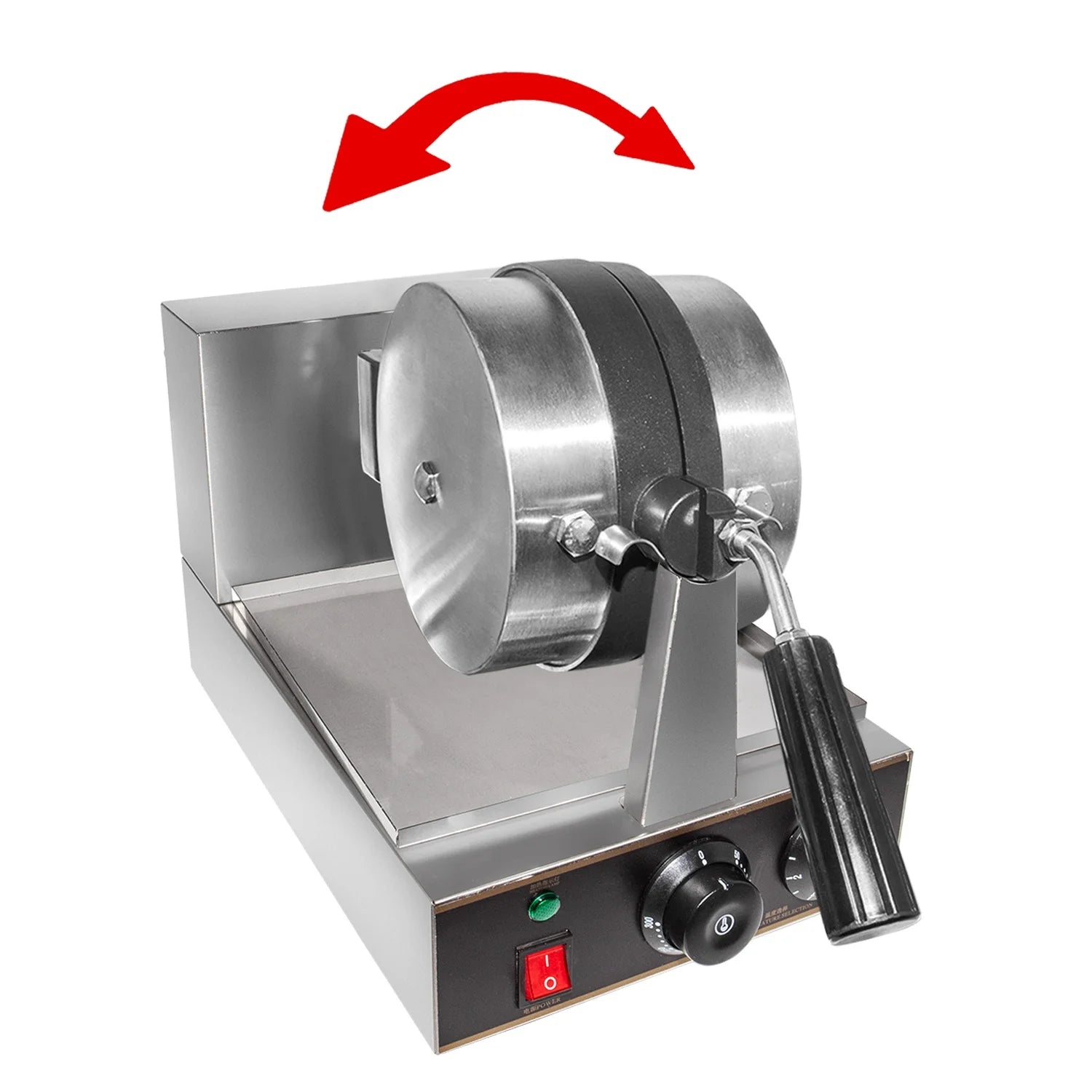 Stainless Steel Commercial Flip Waffle Iron B509