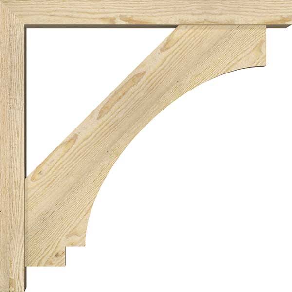 Rough Sawn Bracket with Offset Brace, Douglas Fir N88421