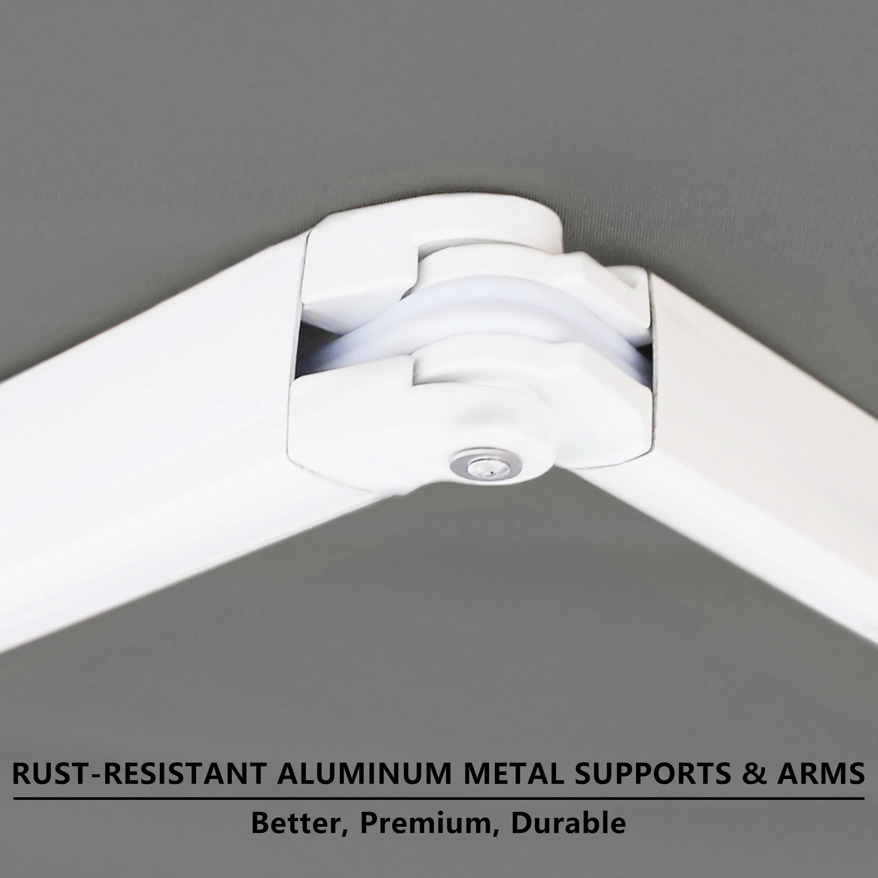 Gray Retractable Patio Awning N36358