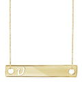 14K Gold Over Silver Bar Necklace P90472