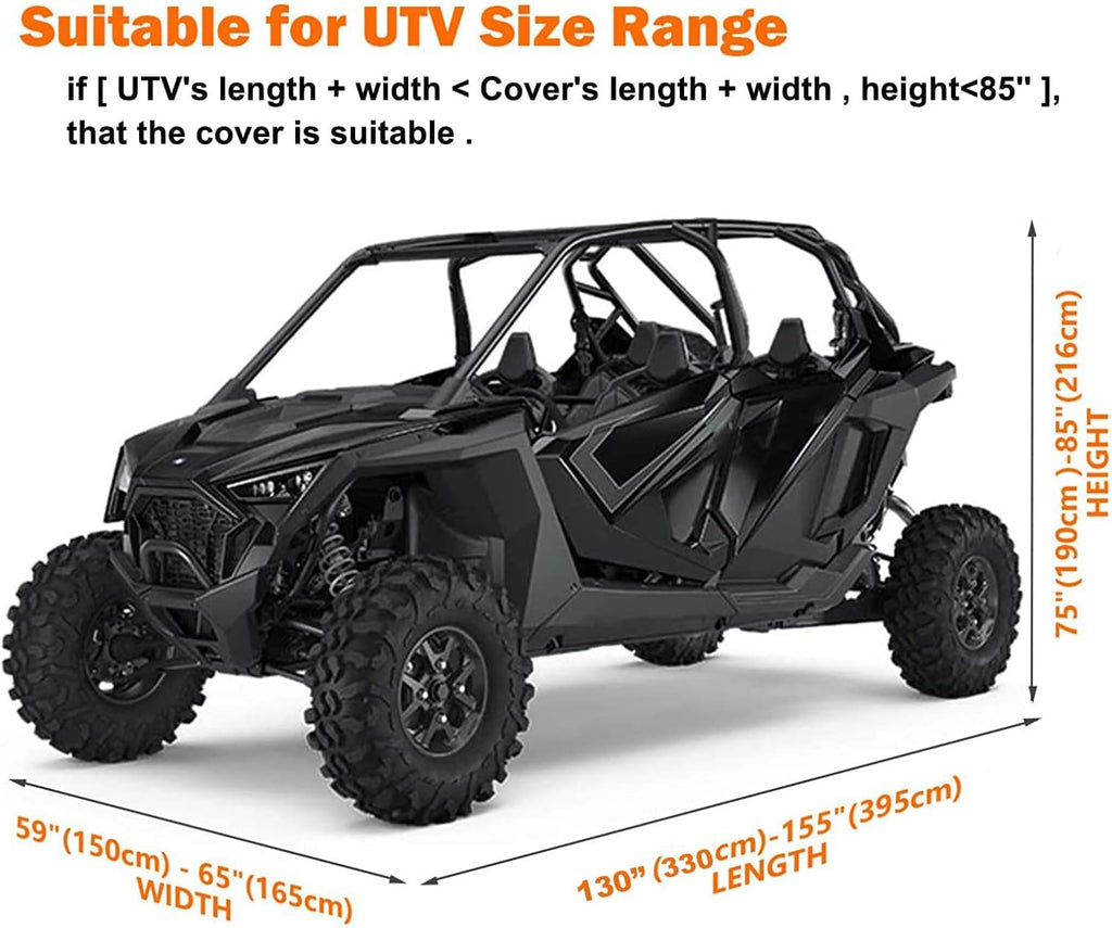 UTV Cover Waterproof Heavy Duty Full Size Cover B737024