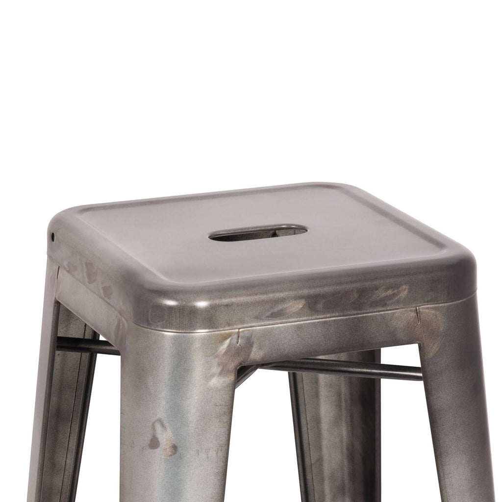 Antique Silver Bar Stool Set of 2 H929319