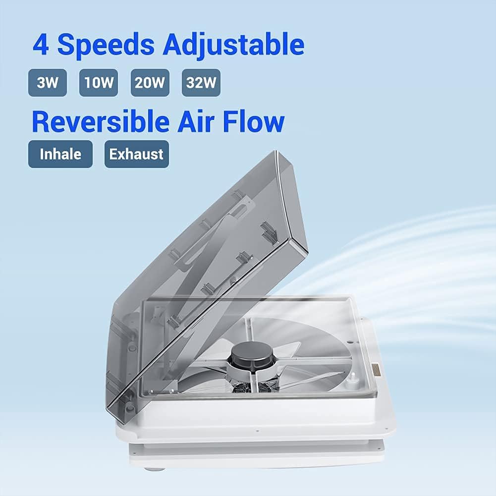 12V RV Roof Vent Fan with Remote L996