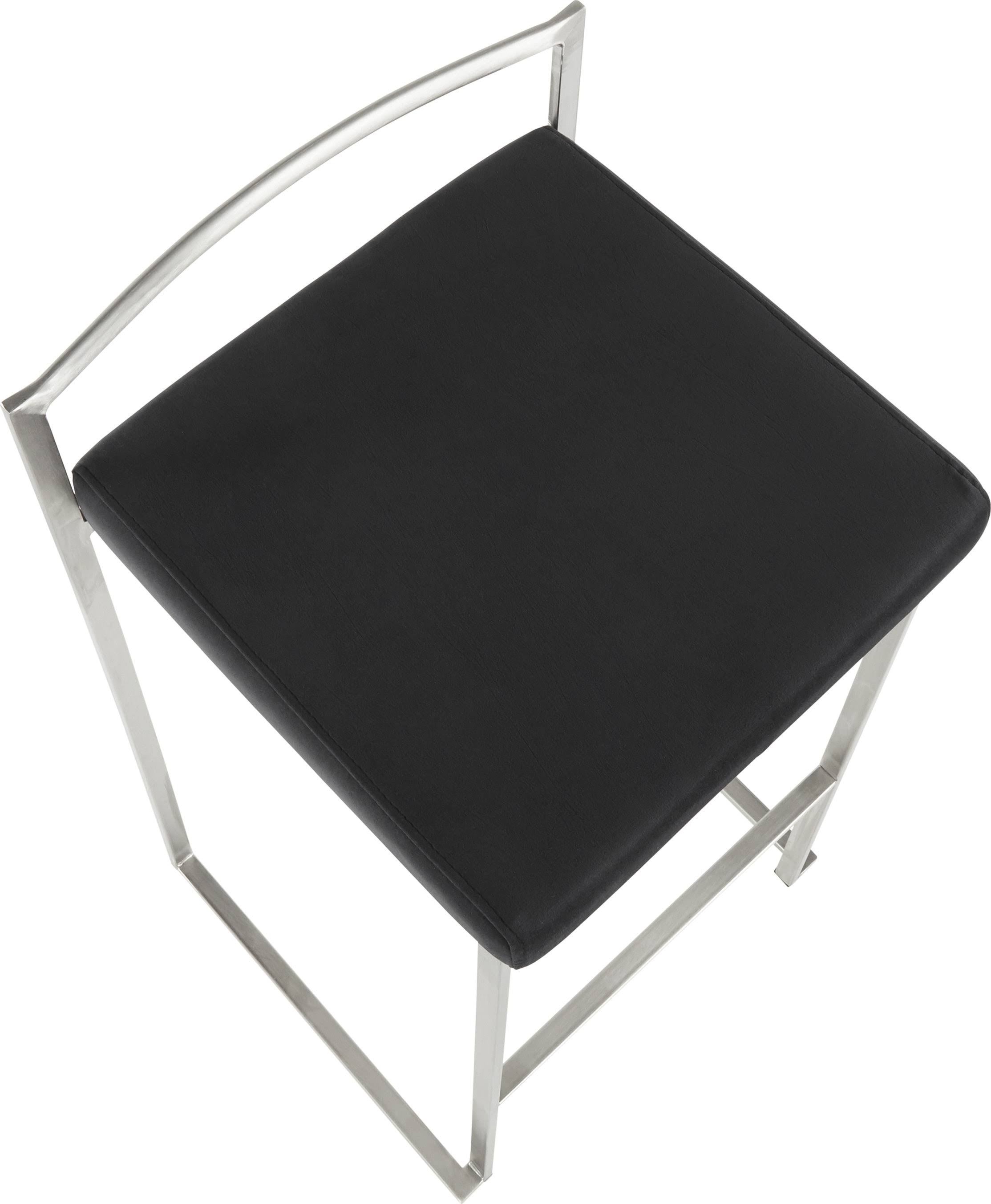 Black Counter Stool, Set of 2 M55010