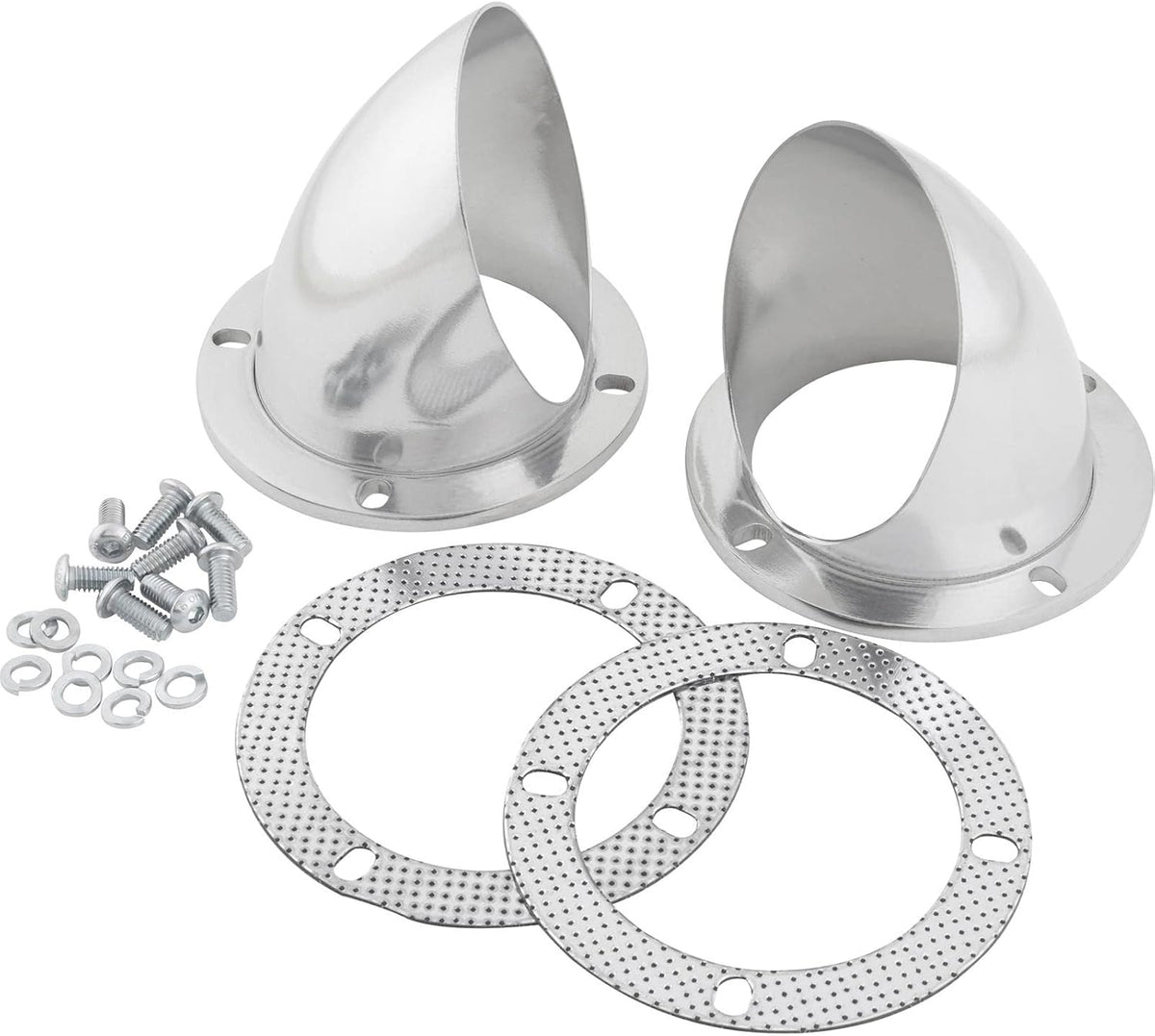 Plain Steel Finish Exhaust Headers, Pair V898858