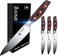 Senior Steak Knife Set of 4, High Carbon German Stainless Steel, Pakkawood Handle, 5 Inch Q422586