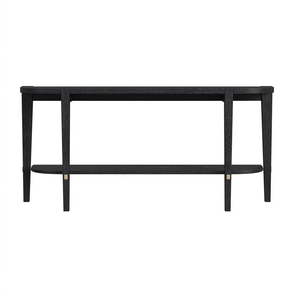 Black Wood Console Table V65402