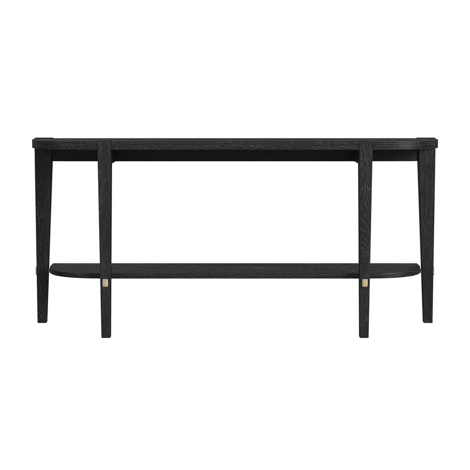 Black Wood Console Table V65402