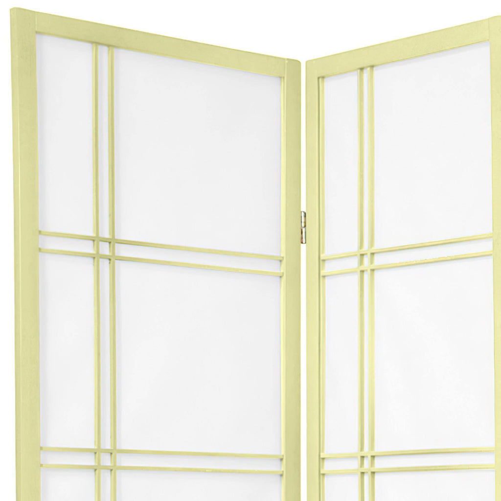 Ivory 5 Panel Shoji Screen Q3166