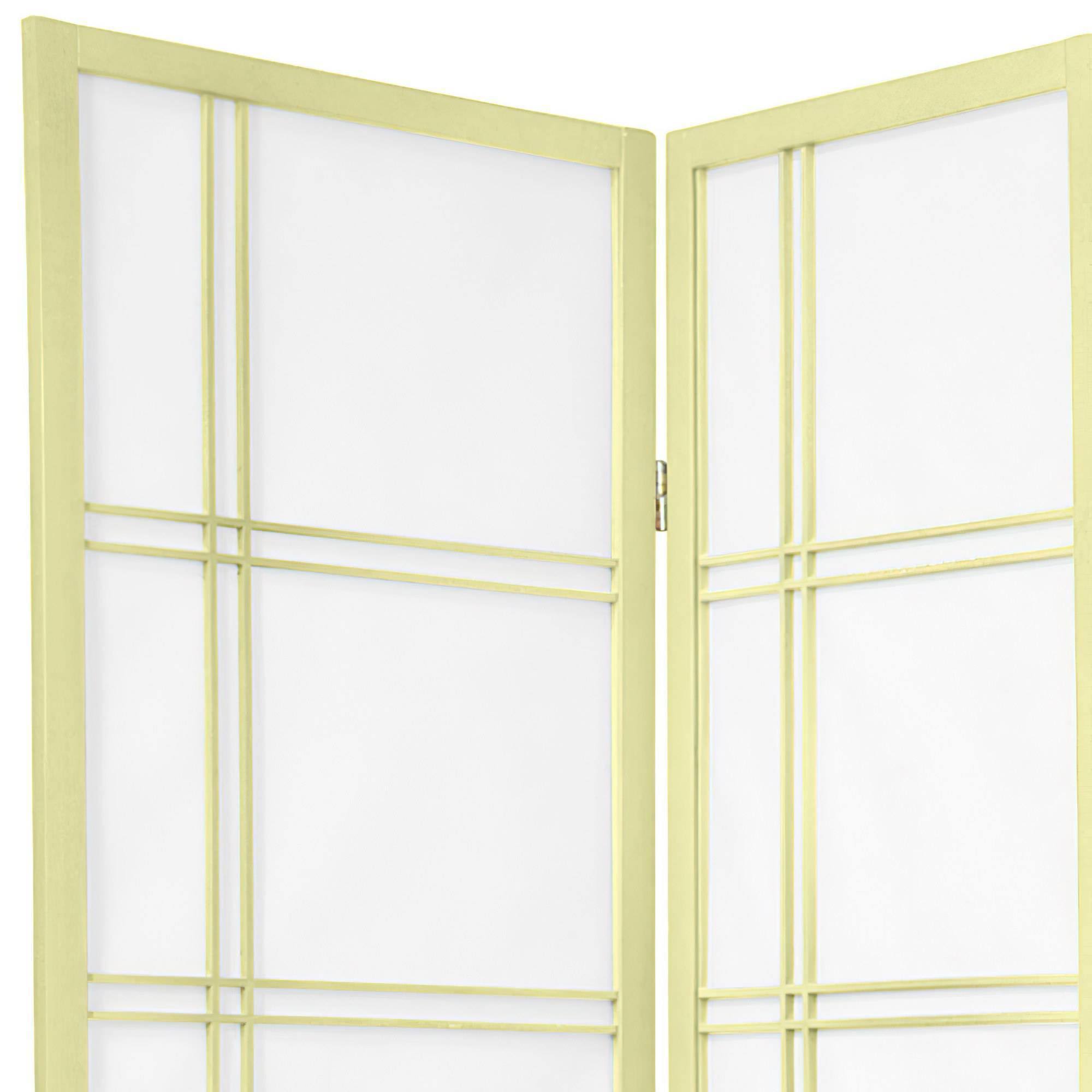 Ivory 5 Panel Shoji Screen Q3166