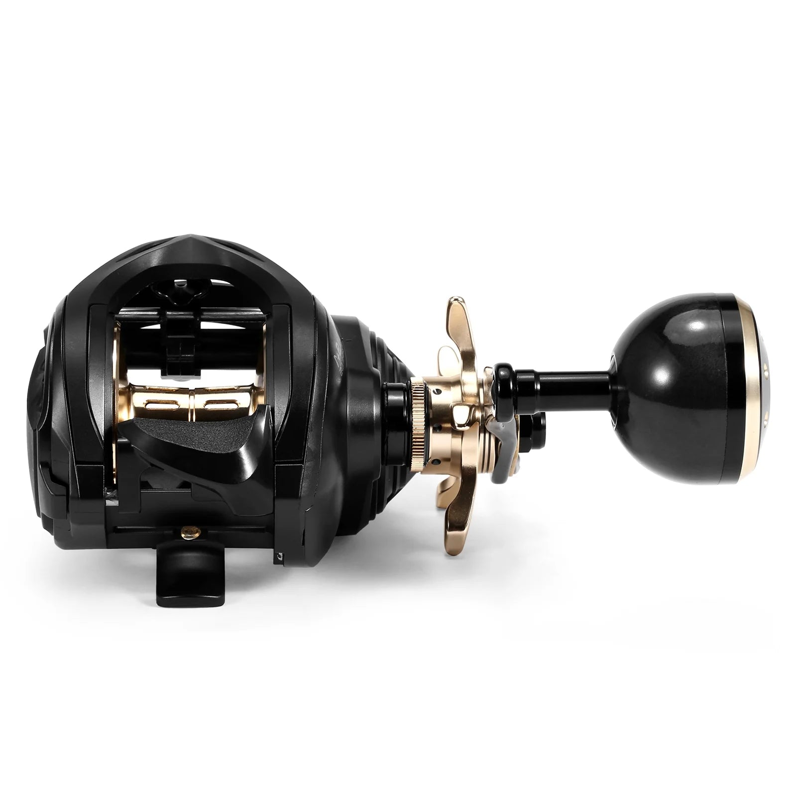 Carbon Fiber Baitcaster Fishing Reel, 9+1BB, 6.3:1 Gear Ratio, Magnetic Brake System E688
