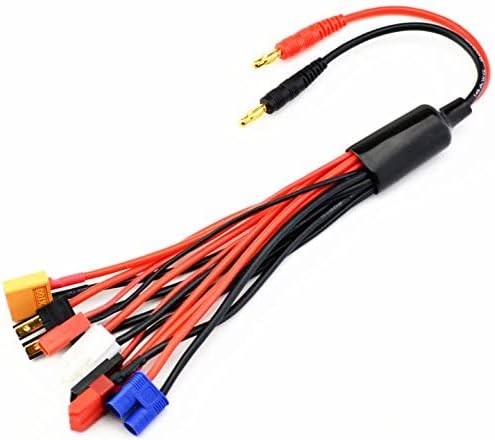 9 in 1 Splitter Cable 4.0mm Banana Plug to JST T Plug XT60 EC3 E747839