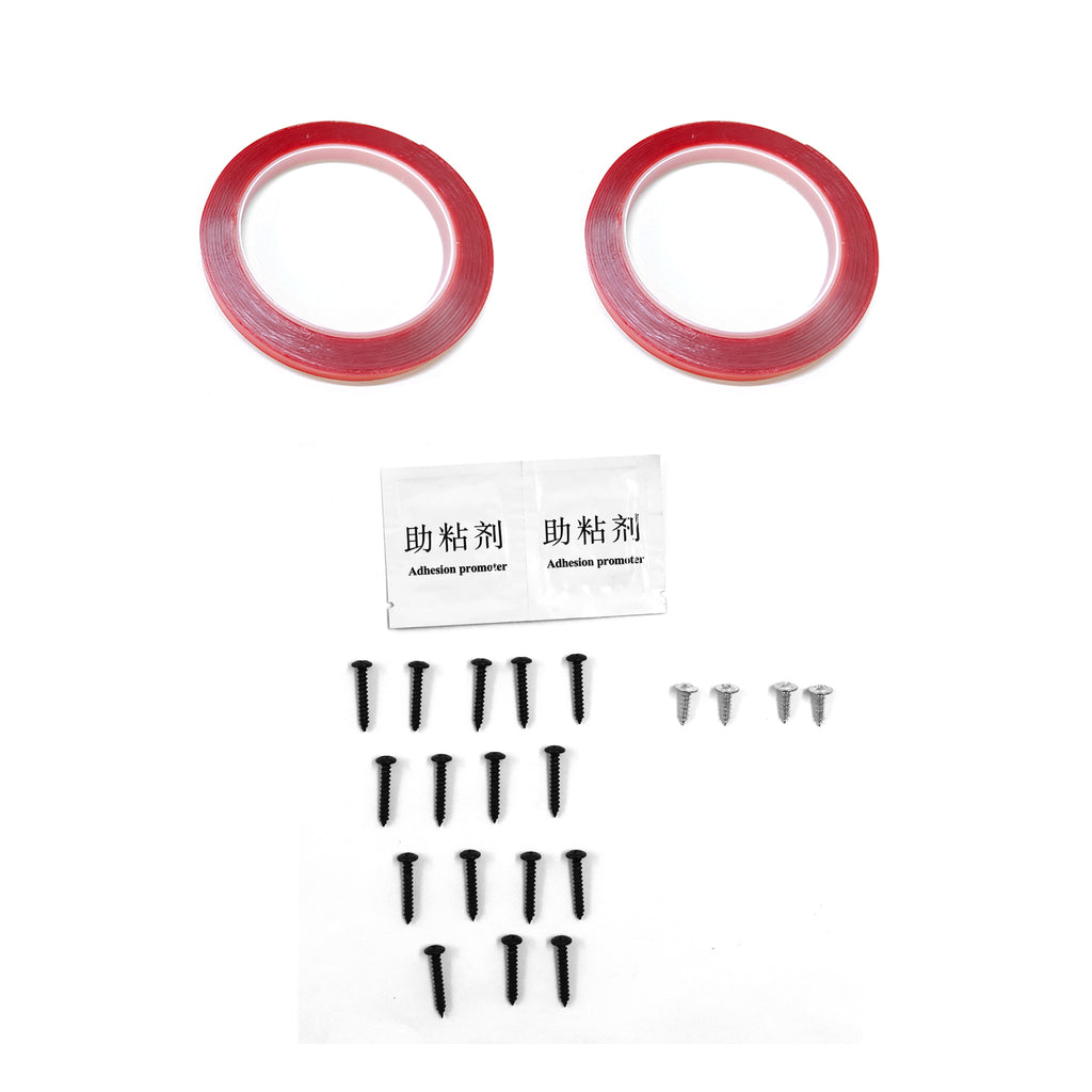 Gloss Black 3PC Front Bumper Lip Spoiler Splitter C2713