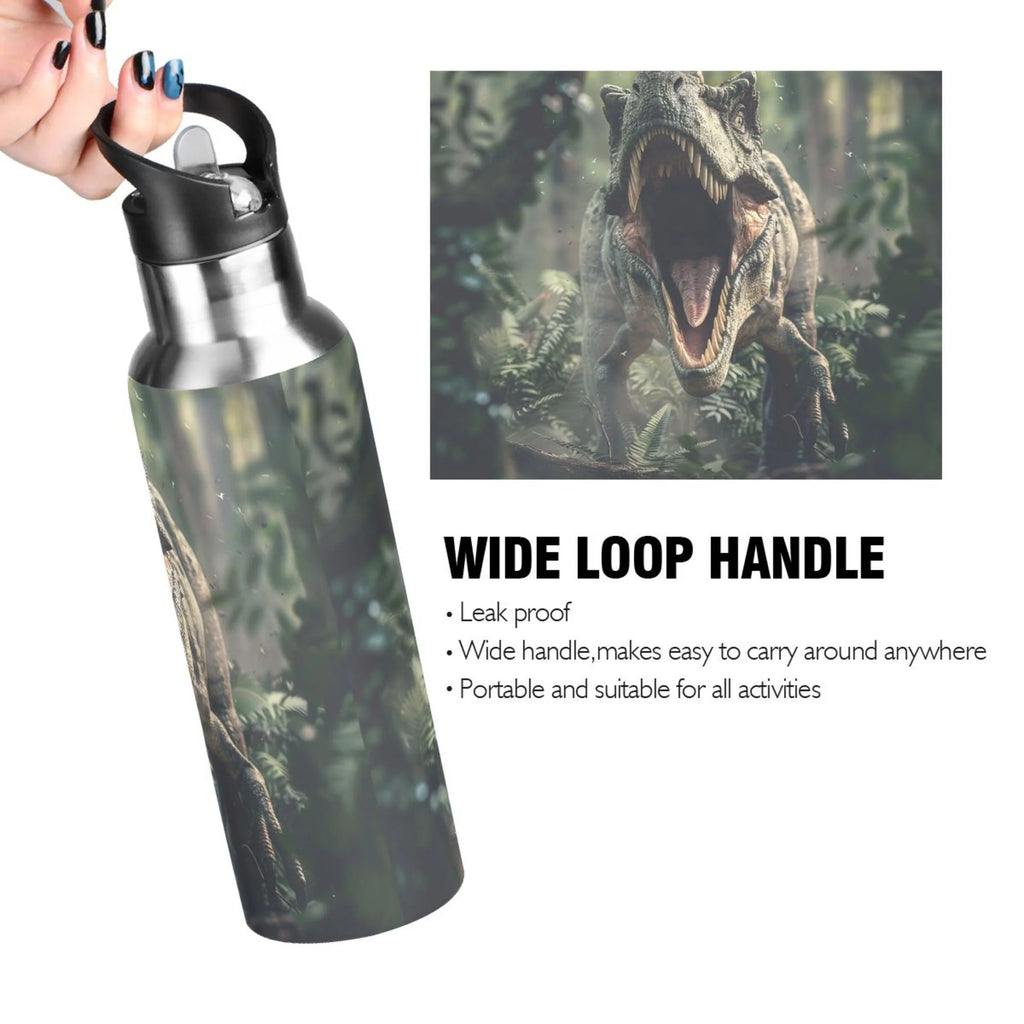 Insulated Thermos Kids Stainless Steel Bottle with Straw Lid Flask 20 oz M52628