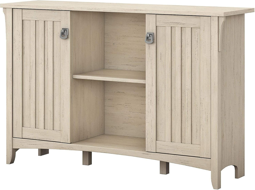 Vintage Black Accent Storage Cabinet with Doors W45974