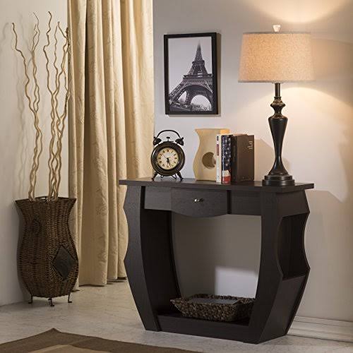 Contemporary Console Table Walnut L43527