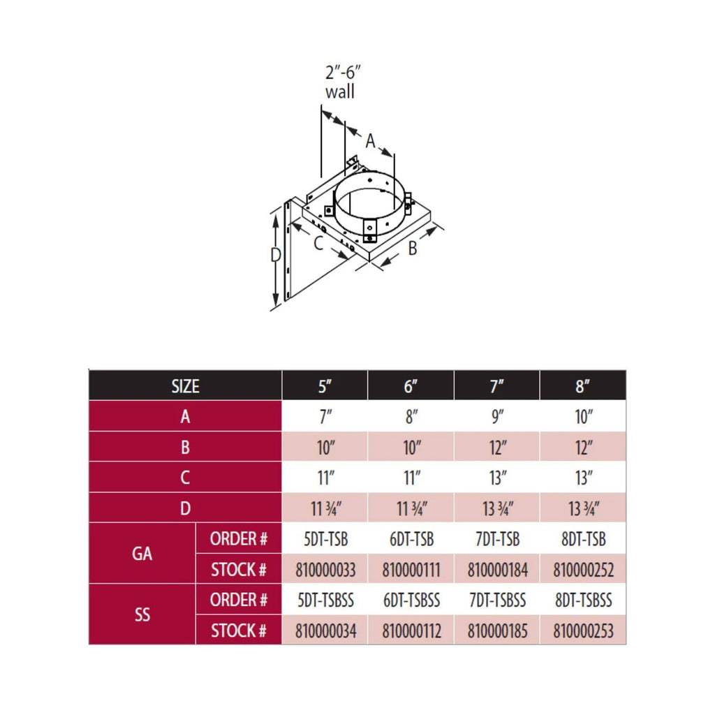 5-Inch Diameter Adjustable Tee Support Bracket, Galvanized N856276
