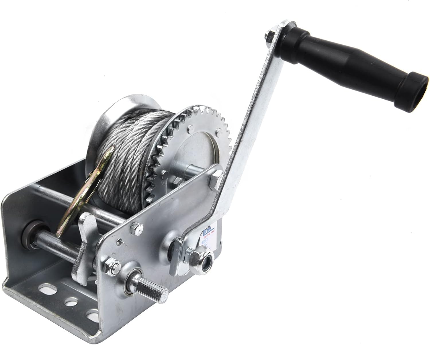 2500lbs Two-Way Ratchet Gear Manual Winch with 32.8 ft Steel Wire, Pack of 2 M169858