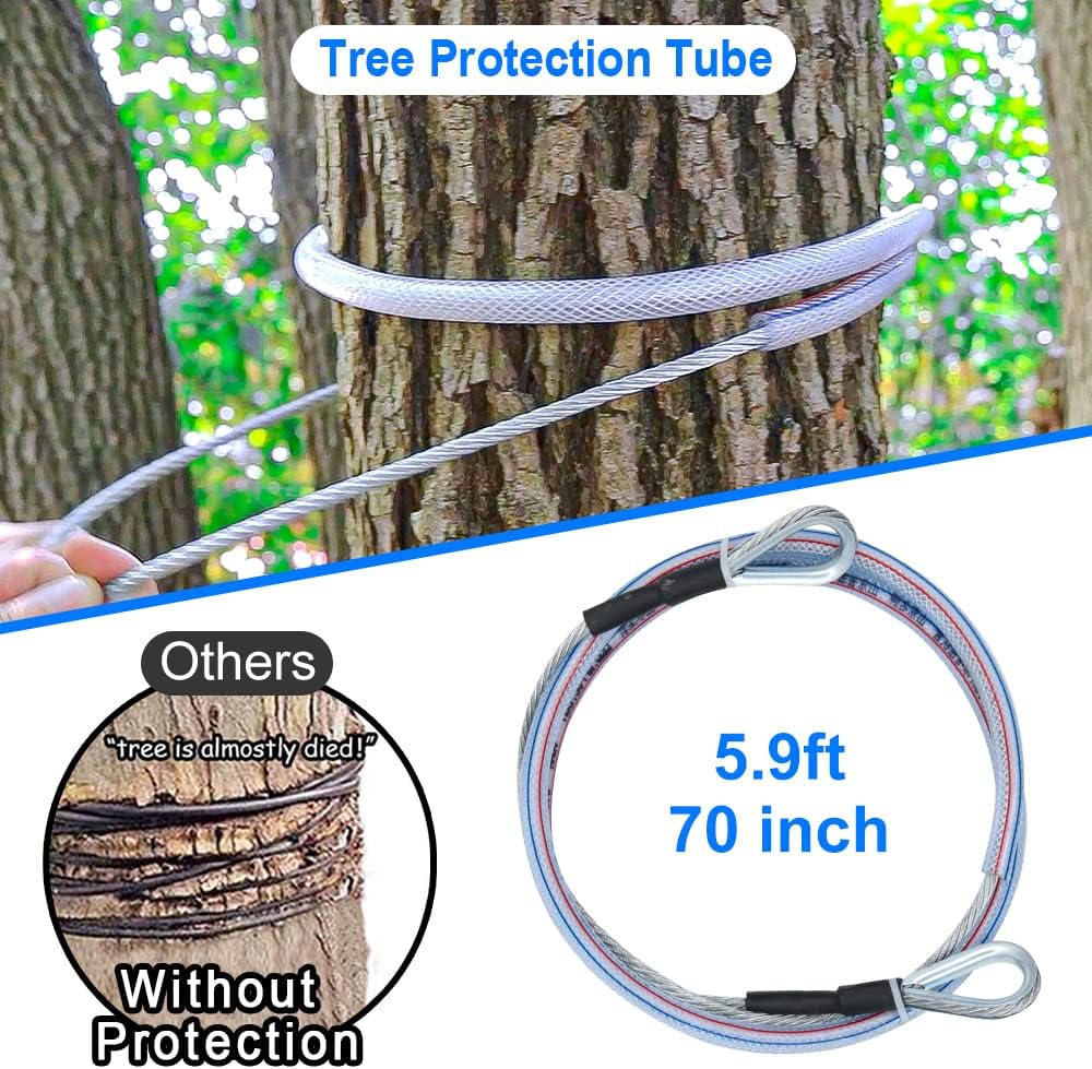 98Ft Zip Line Trolley Kit with Handle and Seat W4149