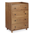 4 Drawer Solid Wood Chest - Caramel H9773