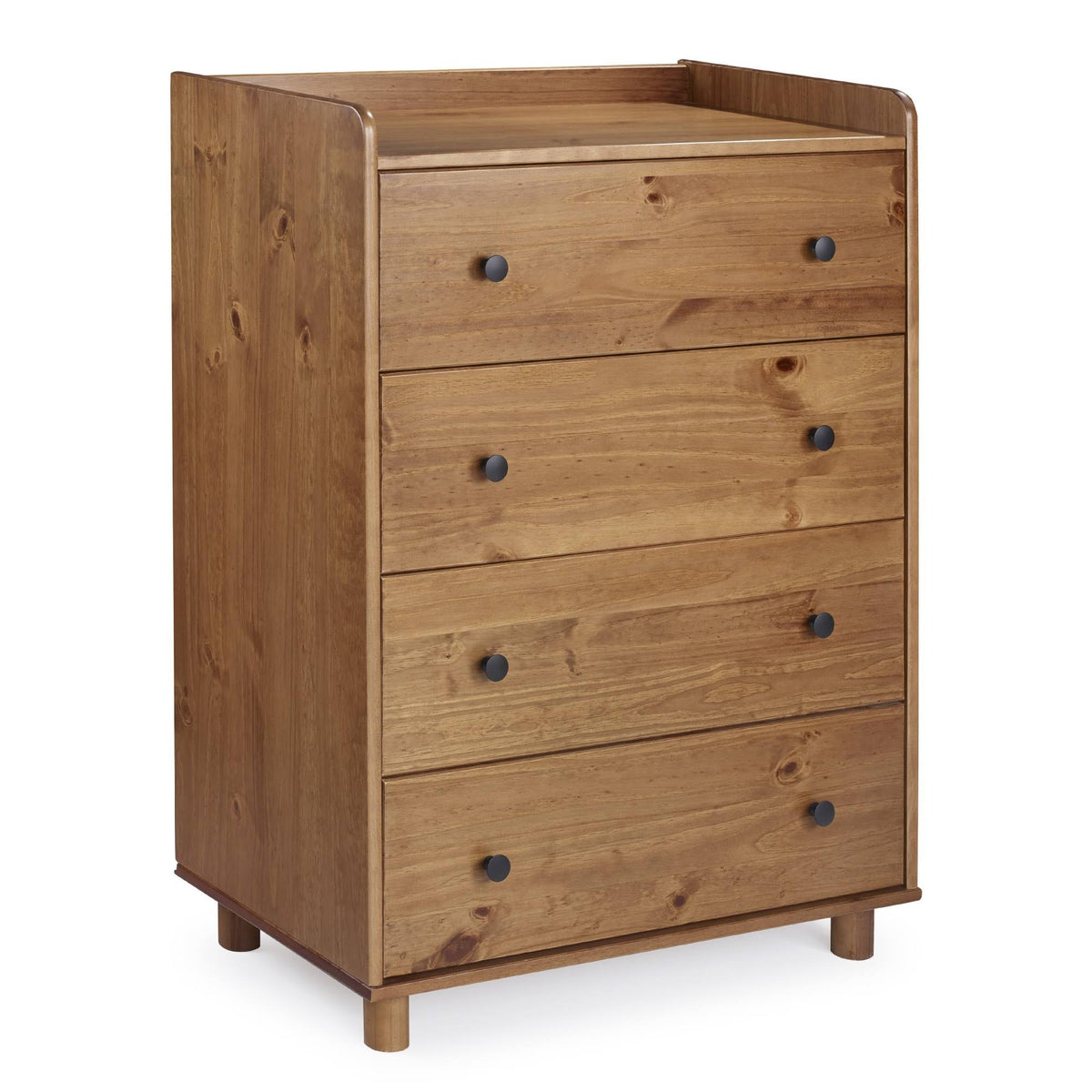 4 Drawer Solid Wood Chest - Caramel H9773