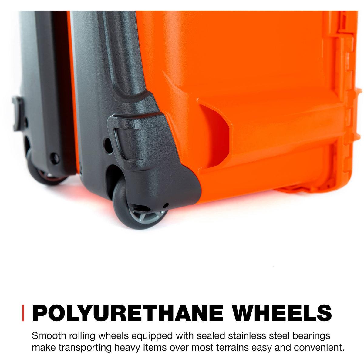 938 Hard Wheeled Case with Divider Set (Orange) P318
