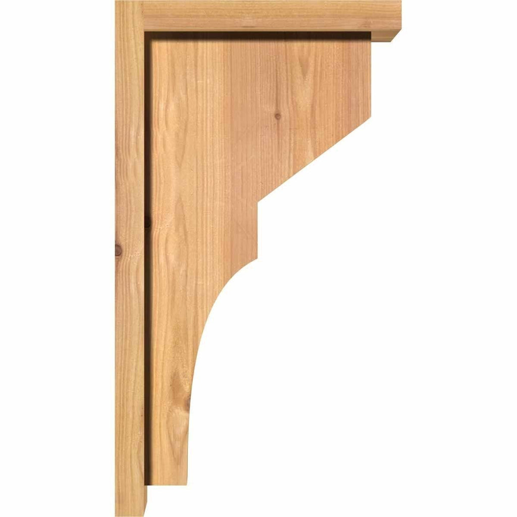 Monterey Smooth Corbel with Backplate, Western Red Cedar T8939