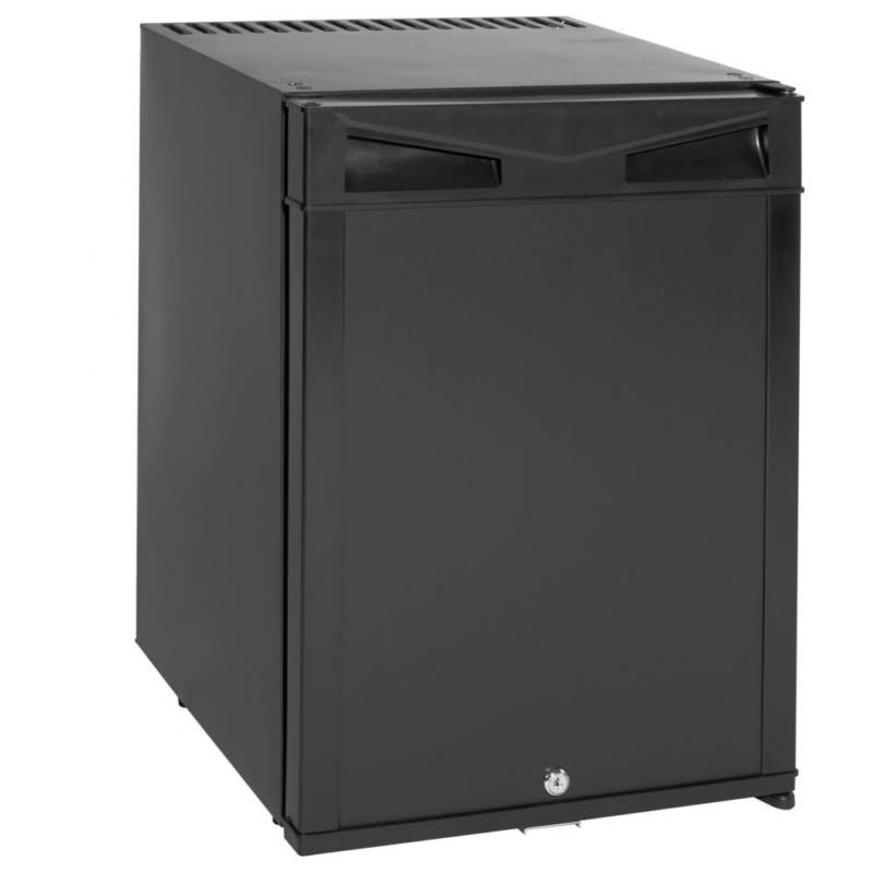 Black 30L Compact Absorption Minibar with Lock F86954