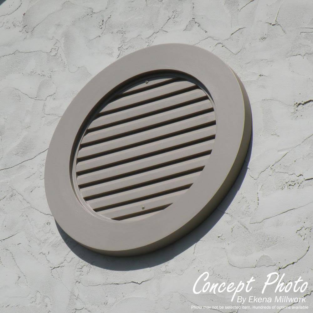 24 inch W x 21 inch H Vertical Urethane Gable Vent Louver A226