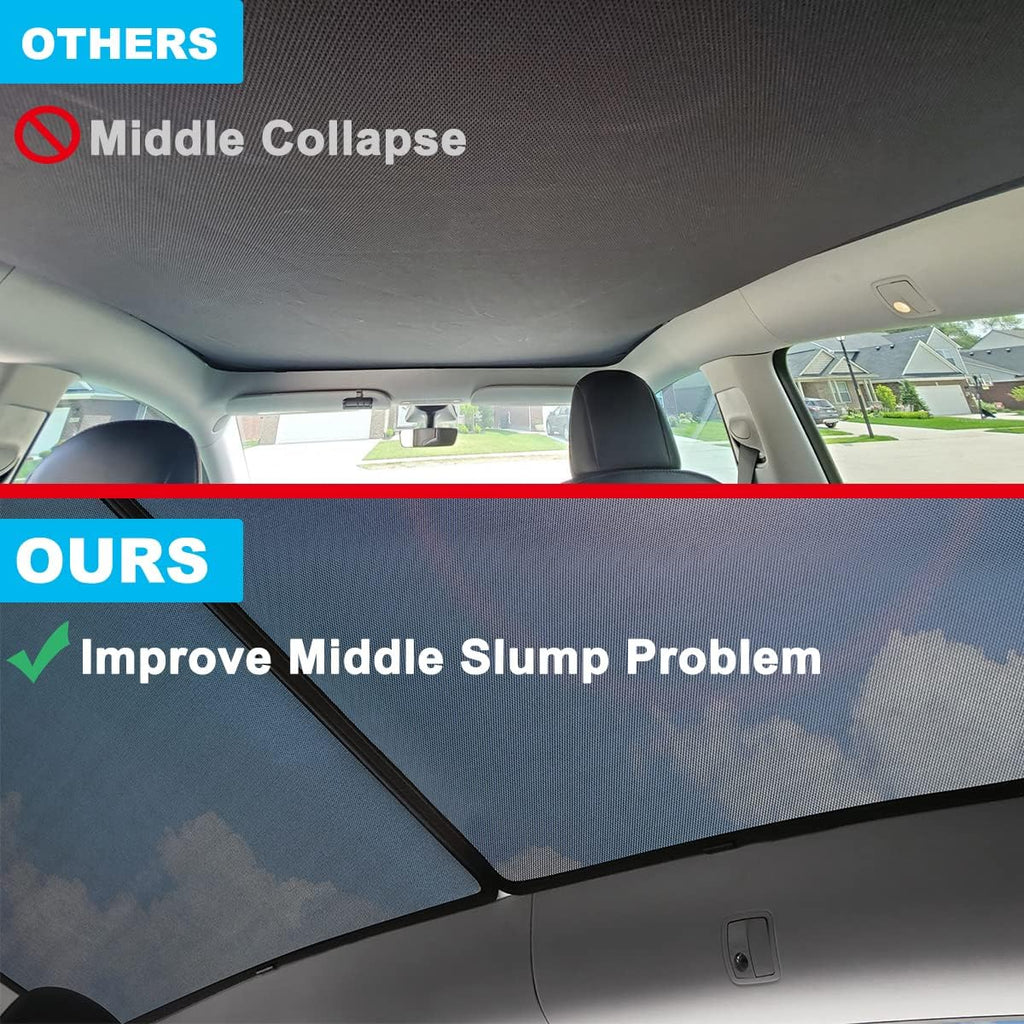 Tesla Model Y Sunshade Roof Sunroof Shade Pack of 2 D7025