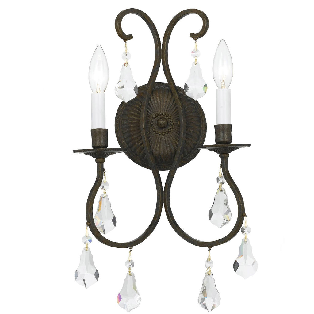 2 Light English Bronze Sconce O30044