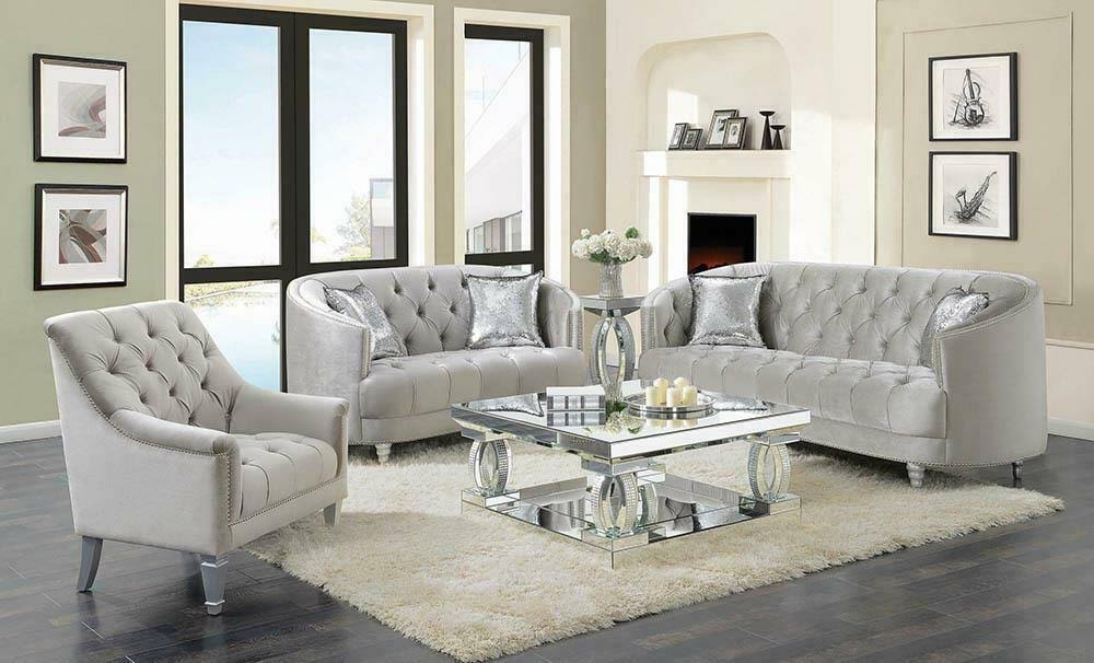 Grey Fabric Chair Y15092