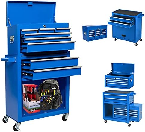 8-Drawer Rolling Tool Chest with Wheels and Drawers B306535