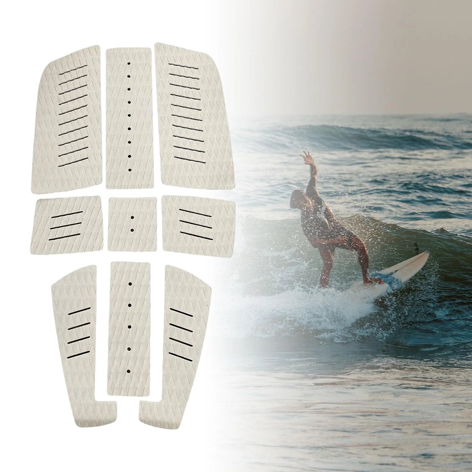 Gray Surfboard Traction Pad R2374