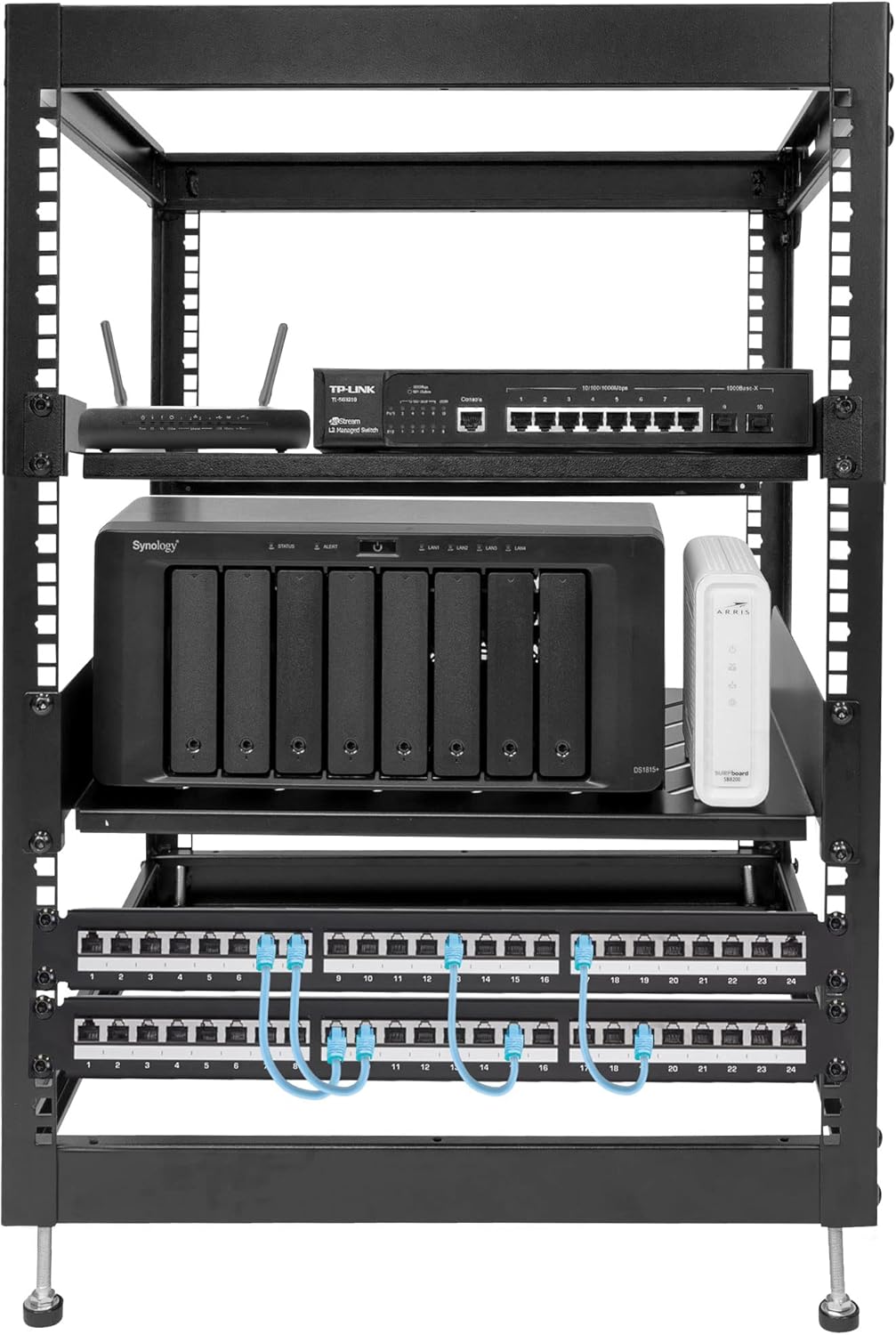 15U Server Rack with 2 Shelves Included G740538
