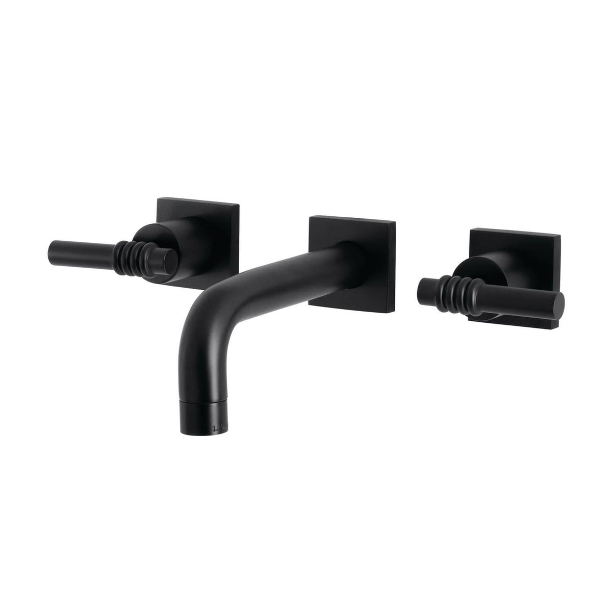 Matte Black Two-Handle Wall Mount Bathroom Faucet T8517